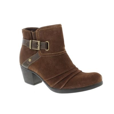 Earth Spirit Brown Bark 'Butte' ladies ankle boots